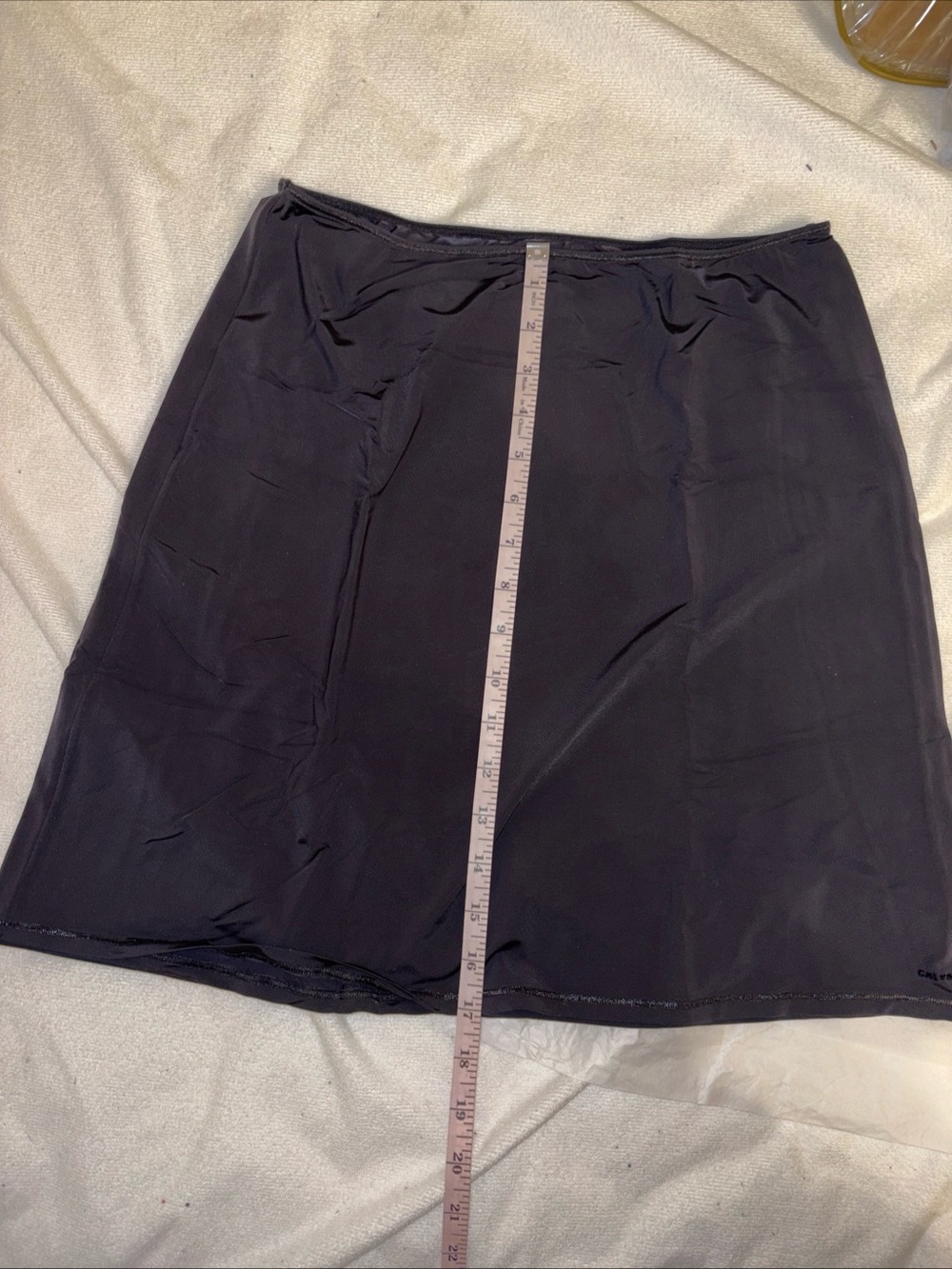 Calvin Klein NWOT M/L Black Women's A-Line Slip Skirt